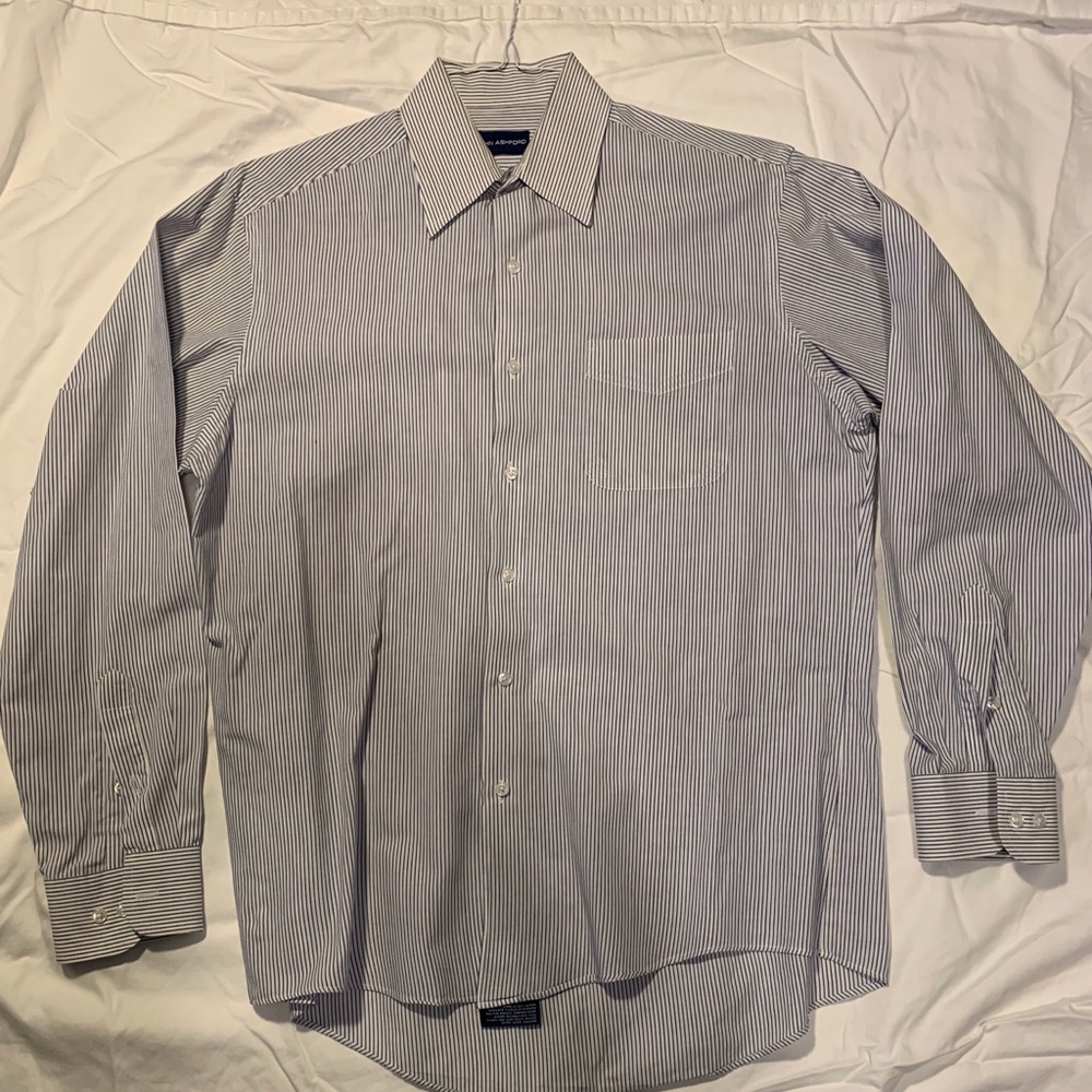Men’s John Ashford Long Sleeve Dress Shirt